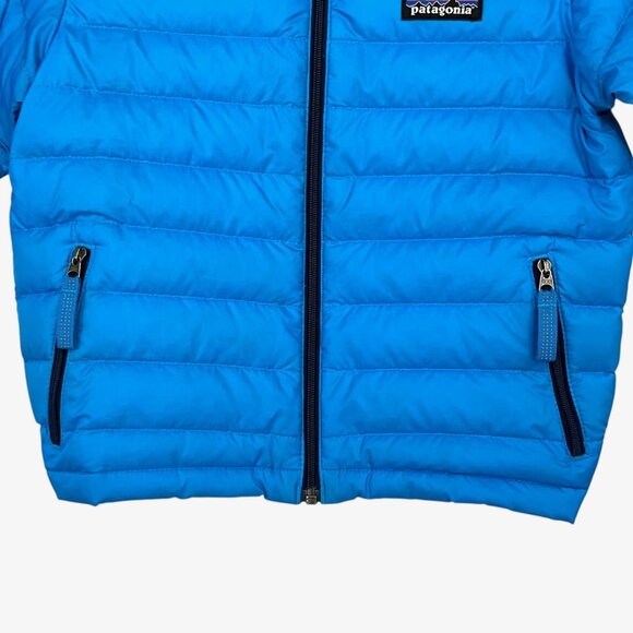 Patagonia Baby Down Sweater Jacket Blue Full Zip Size 3T - Picture 3 of 11